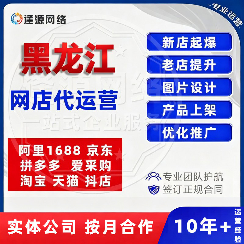 黑龙江店铺代运营网店新开陪跑店铺诊断整店托管一站式运营服务