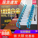 全自动阁楼伸缩楼梯子家用工程电动加厚复式 别墅隐形折叠楼梯