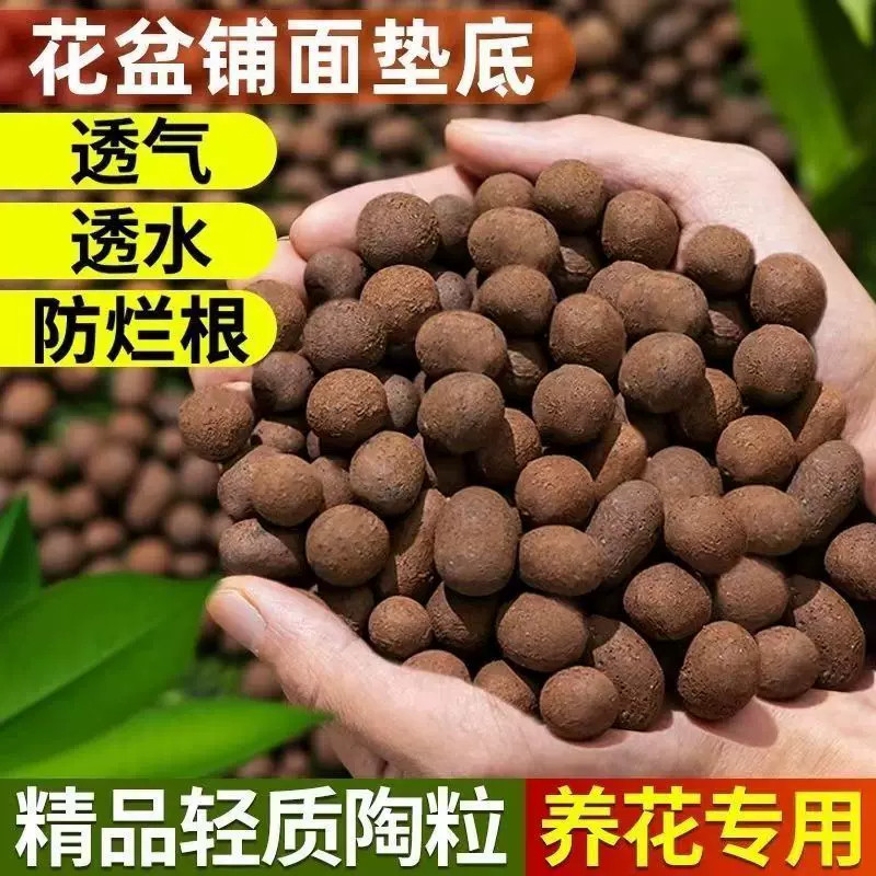 陶粒垫底养花专用陶粒防烂根透气陶土颗粒大陶粒大号养花陶粒回填