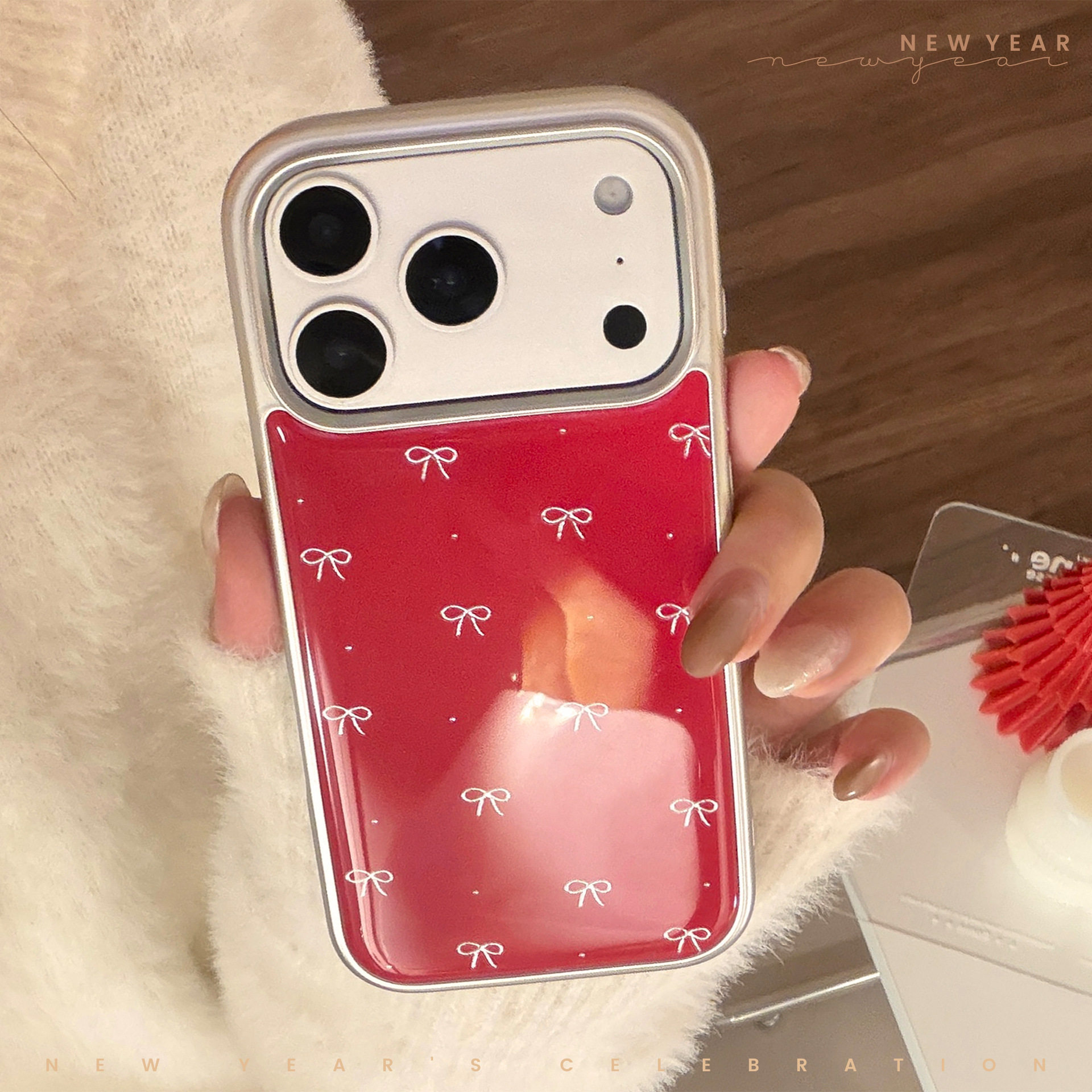 三分糖红色鎏金蝴蝶结适用iphone17promax手机壳女款13高级感iPhone16小众防摔壳苹果17保护套15滴胶手机壳14,3C数码配件,手机保护套/壳,淘宝优惠券,粉丝福利购,淘宝优惠卷