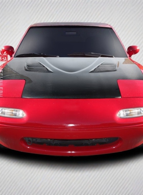 适用于马自达Miata 碳纤维机盖引擎盖NA改装开孔发动机头盖大包围