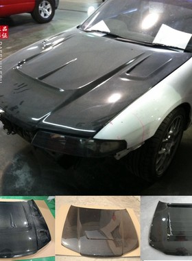 适用于日产Skyline GTS R33 碳纤维机盖引擎盖GTST改装头盖大包围