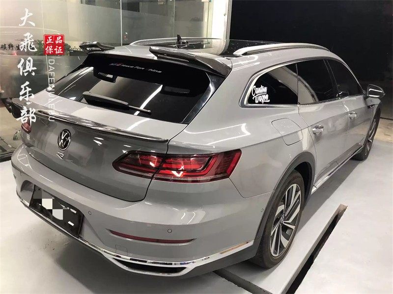 适用于大众cc猎装碳纤维尾翼顶翼arteon改装后扰流定风翼大小包围