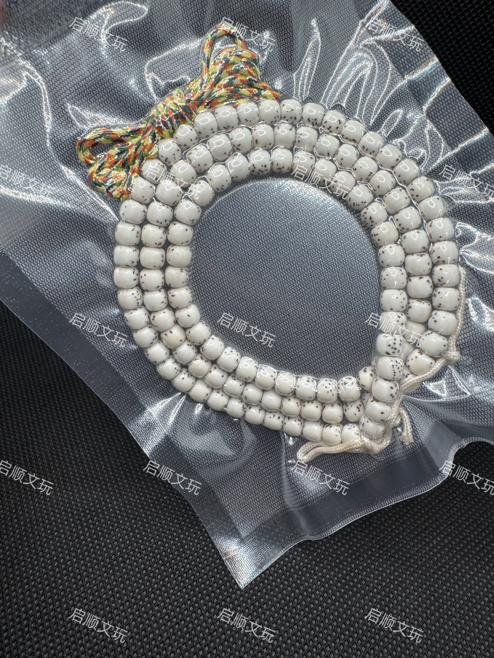 海南星月菩提5X6桶珠原生态留白珠108颗高油高密小尺寸佛珠
