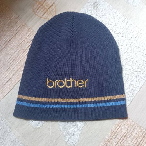 毛线帽秋冬包头帽男女针织纯棉保暖帽子防风护耳帽brother刺绣帽