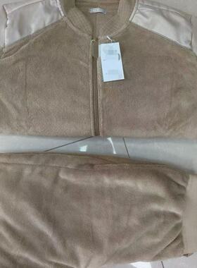 冬季卡其色19边防巡逻绒衣绒裤套装防静电抓绒衣保暖加厚珊瑚绒