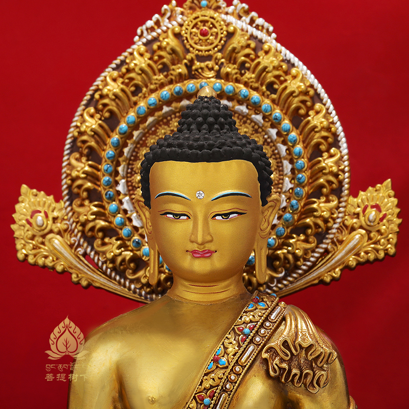 铜鎏金阿弥陀佛佛像尼泊尔工艺阿弥陀佛藏传密宗佛像摆件7寸10寸