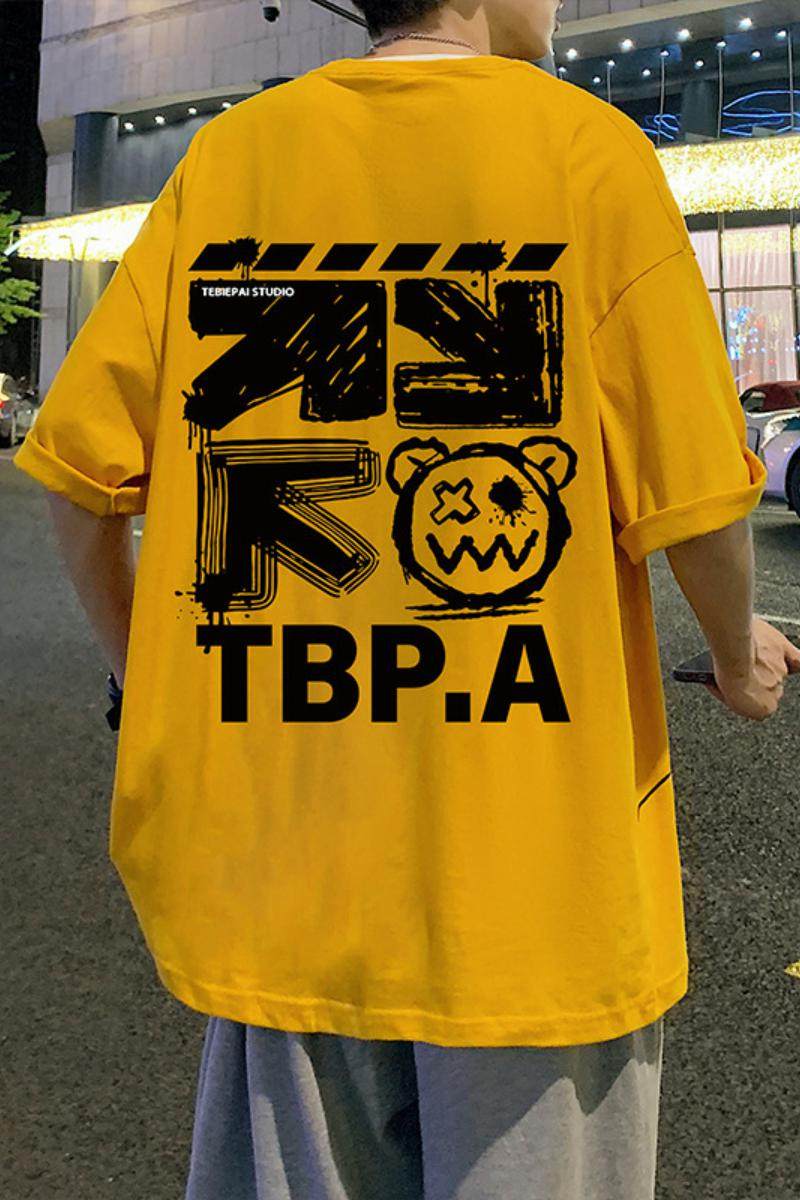 T653FP28纯棉短袖t恤男生情侣装印花体恤上衣宽松潮流半袖tee,男装T恤,星座304A