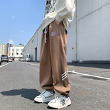 K889FP55新品裤子男垂感阔腿宽松运动束脚卫裤休闲长裤，男装休闲裤，星座304A