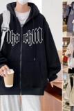 H179加绒C新品60%棉连帽加绒卫衣男外套美式复古夹克潮流，男装卫衣，星座304A