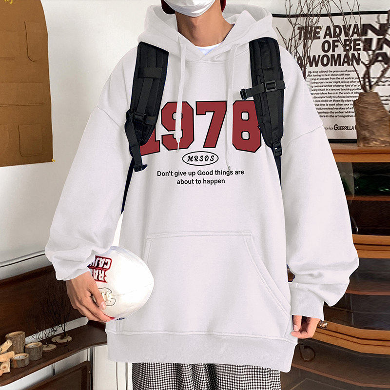 M002加绒FP65新款重磅加绒卫衣加厚连帽外套ins潮牌运动宽松上衣,男装卫衣,星座304A