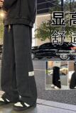 K900FP50加绒58新款微弹灯芯绒裤子休闲长裤宽松拖地阔腿直筒裤，男装休闲裤，星座304A