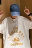 XZ304A-ST355CP25新款夏季男短袖t恤字母潮流半袖潮牌打底潮流，男装T恤，星座304A
