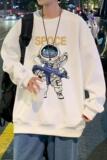 W316P35新款宇航员卫衣男宽松美式套头休闲外套长袖打底衫，男装卫衣，星座304A