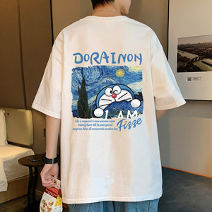 wassup happy短袖t恤男夏季美式宽松半袖上衣ins潮牌港风休闲体恤图片