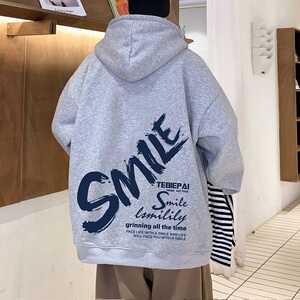 H178加绒D新品拉链开衫小众卫衣外套男加绒oversize图片
