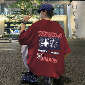 T733CP26夏季纯棉短袖t恤宽松体恤半截袖上衣服图片
