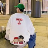 美式灌篮卫衣男春秋季港风oversize高街潮牌潮流打底长袖无帽外套，男装卫衣，星座304A