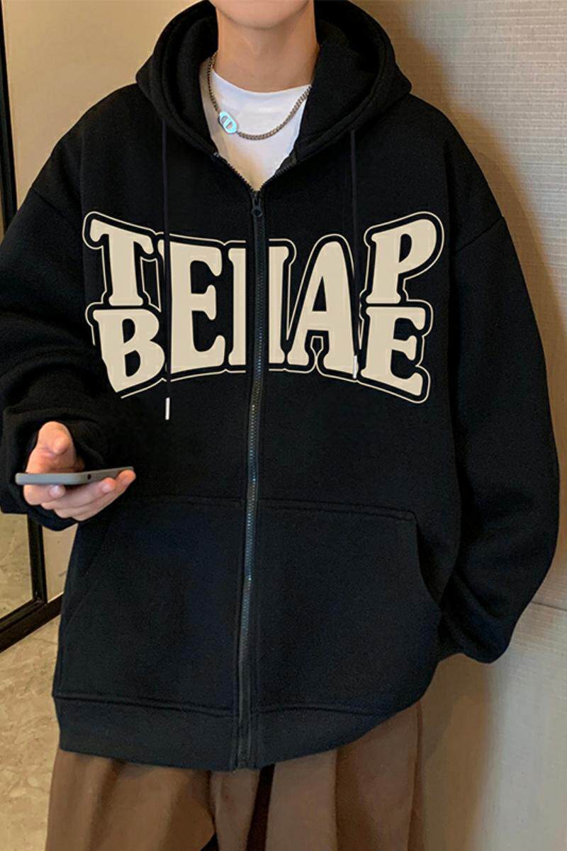 H176FP73新款加厚加绒运动外套男60%棉休闲连帽卫衣,男装卫衣,星座304A