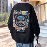 W336FP35加绒45新款卫衣男长袖t恤套头情侣外套休闲宽松上衣服，男装卫衣，星座304A