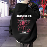 CM069FP60新款字母重磅纯棉连帽卫衣宽松休闲套头上衣服港风外套，男装卫衣，星座304A