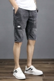 XZ304B-2-KZ708P50新品黑色修身牛仔中裤五分裤休闲裤，男装牛仔裤，星座304A-1