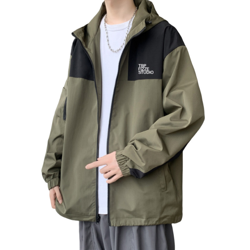 H188FP80加绒88新品户外登山服露营冲锋衣夹克男宽松连帽拉链外套,男装夹克,星座304A