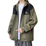H188FP80加绒88新品户外登山服露营冲锋衣夹克男宽松连帽拉链外套，男装夹克，星座304A