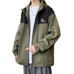 H188FP80加绒88新品户外登山服露营冲锋衣夹克男宽松连帽拉链外套图片