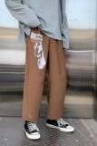 XZ304B-2-KZ503-B新款直筒休闲西裤印花加厚男士宽松垂感弹力，男装休闲裤，星座304A