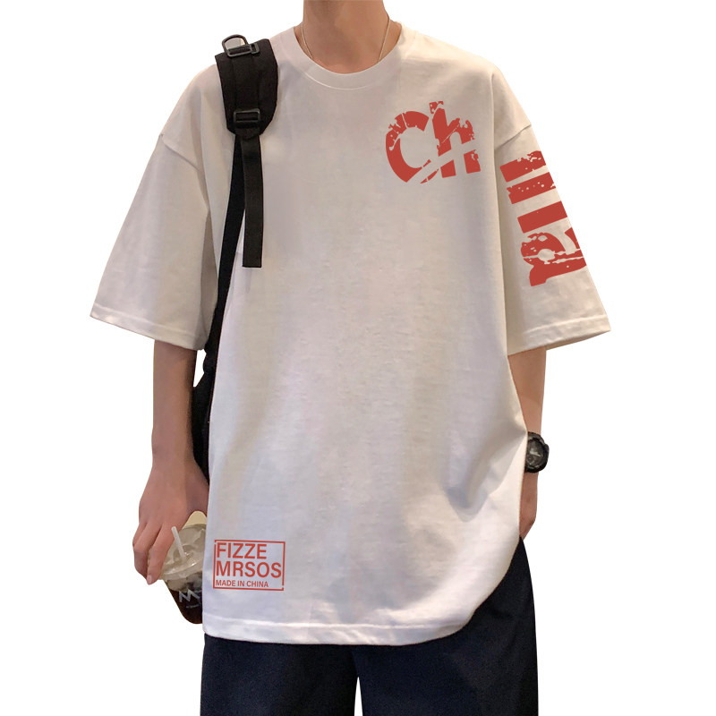 T679DP26夏季潮短袖t恤男纯棉打底衫白色半袖潮牌体恤上衣服,男装T恤,星座304A