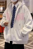 H179加绒F新款60%棉连帽加绒卫衣男外套美式复古夹克休闲，男装卫衣，星座304A