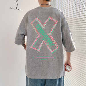 XZ304A-ST366A新款夏季男短袖t恤潮牌ins涂鸦宽松打底潮流