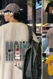 T690CP26夏季短袖T恤男宽松半袖男装动漫卡通印花体恤上衣，男装T恤，星座304A