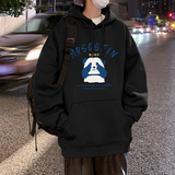 M026FP60新款潮宽松熊猫印花连帽卫衣情侣外套2套头帽衫，男装卫衣，星座304A
