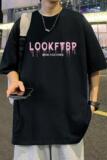 T715CP26夏季纯棉短袖t恤宽松半袖oversize男生体恤衫，男装T恤，星座304A