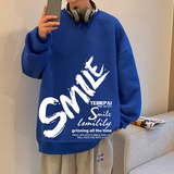 W519FP35加绒45新款卫衣圆领长袖套头oversize重磅休闲宽松上衣，男装卫衣，星座304A