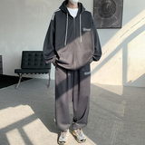 TZ2829FP110新品运动卫衣套装连帽拉链开衫休闲宽松外套，男装休闲套装，星座304A