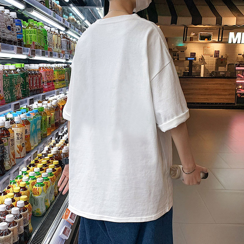 XZ304A-ST313P25新款港风t恤男夏季新款短袖潮牌宽松半袖潮流,男装T恤,星座304A