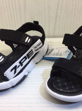 七波辉童鞋A260006沙滩鞋正品男童凉鞋夏季新款运动露趾跑步鞋