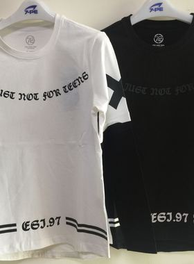 七波辉童装B34713T恤新款时尚打底衫圆领套头T恤长袖T恤打底衫