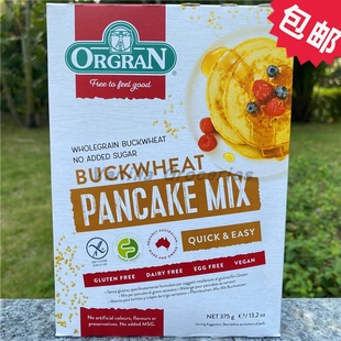 Orgran Buckwheat Pancake Mix澳冠无麸质无加糖荞麦粉班戟粉