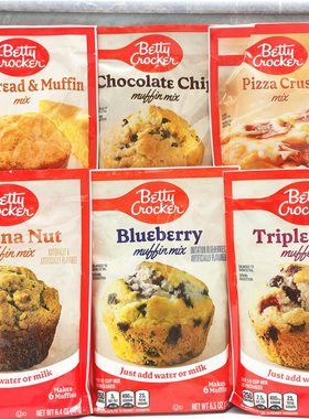 Betty Crocker Muffin Mix美国贝蒂蓝莓巧克力马芬松饼甜品蛋糕粉