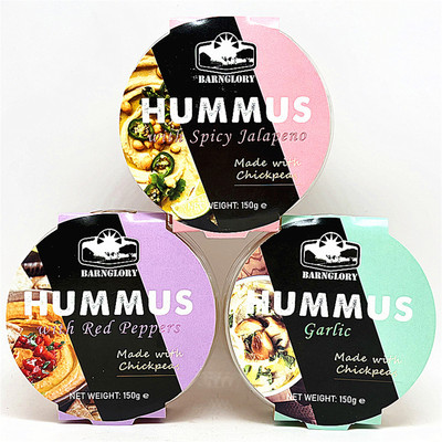 150g希腊邦多瑞s蒜香 辣椒鹰嘴豆泥Barnglory Hummus Chickpeas