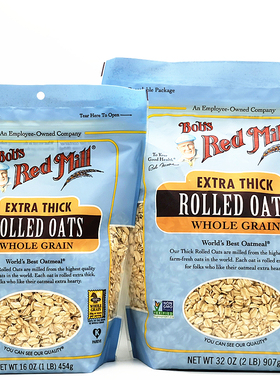 Bob's Red Mill Extra Thick Rolled Oats鲍勃红磨坊特厚全燕麦片