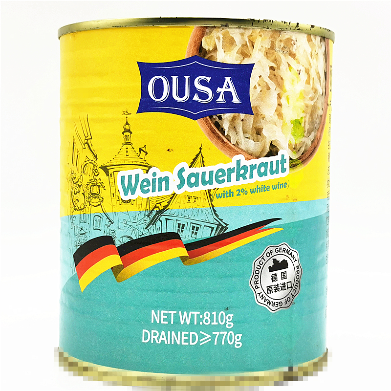 810g Ousa Wein-Sauerkraut欧萨德式酸椰菜香肠伴侣(葡萄酒浸)