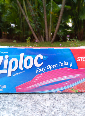 Ziploc Easy Open Tabs 24S torage 24个密保诺双链中号密实袋