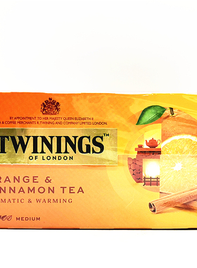 25包50g Twinings Orange&Cinnamon Tea波兰川宁柑桔肉桂果香红茶