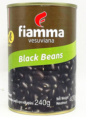 400g意大利火山黑芸豆罐头已熟即食Fiamma Vesuviana Black Beans
