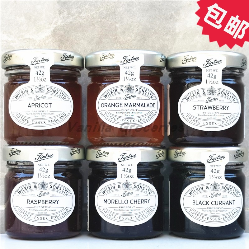 Tiptree Jam英国进口缇树果酱草莓 蓝莓 黑樱桃 柠檬 树莓 橙子酱